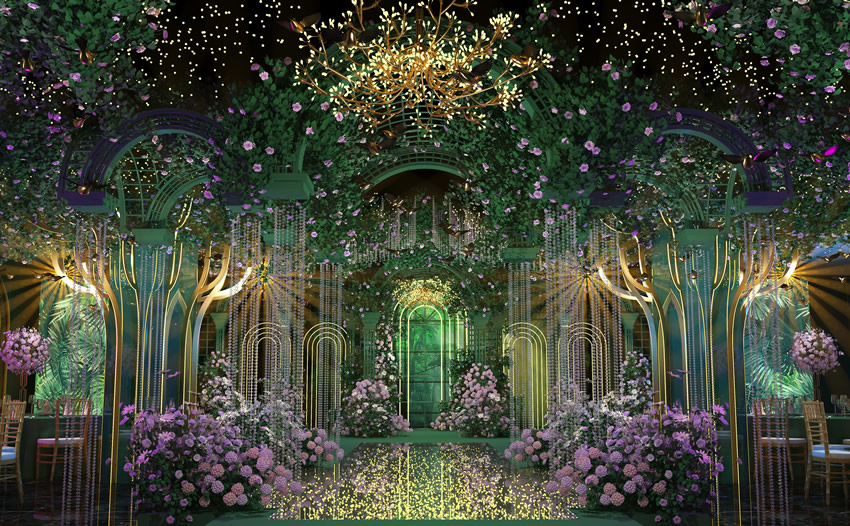 镇沅奇妙森林婚礼堂效果展示