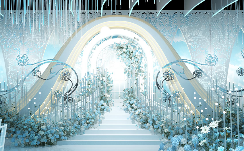 镇沅釡香烙馍村水晶厅效果展示