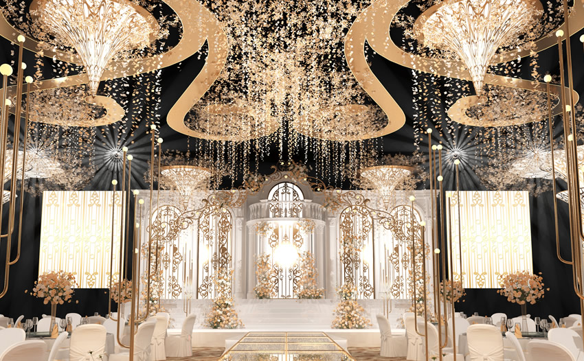 镇沅花木兰喜事汇金色大厅效果展示